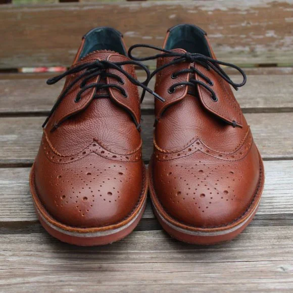 Ted Baker Men's Sz 42 EU "Jamfro" Brown Wingtip - Picture 3 of 10